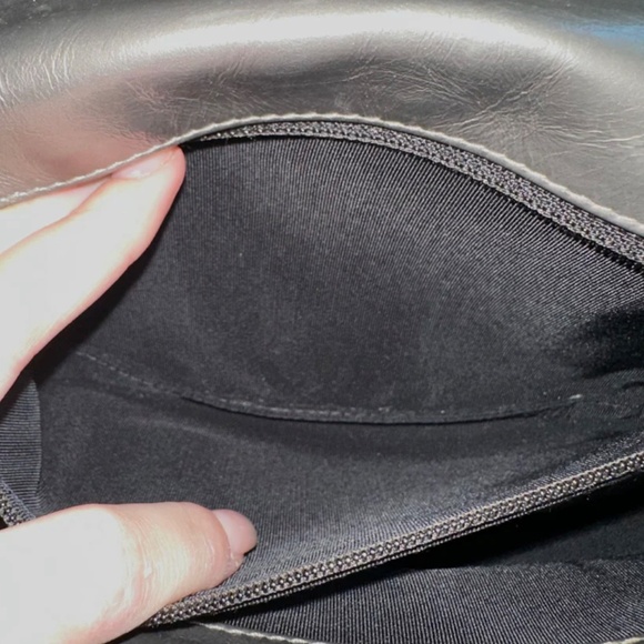 Authentic Chanel Grey CC Chain Me Timeless Flap Lambskin Leather Shoulder Bag - Picture 10 of 13